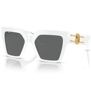 1010. Versace Medusa Deco Butterfly White Sunglasses